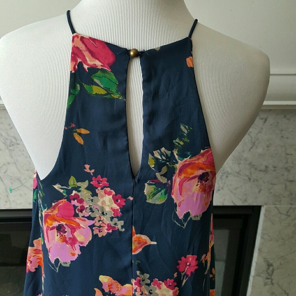 Everly Floral Print Racerback Dress S - Picture 4 of 6